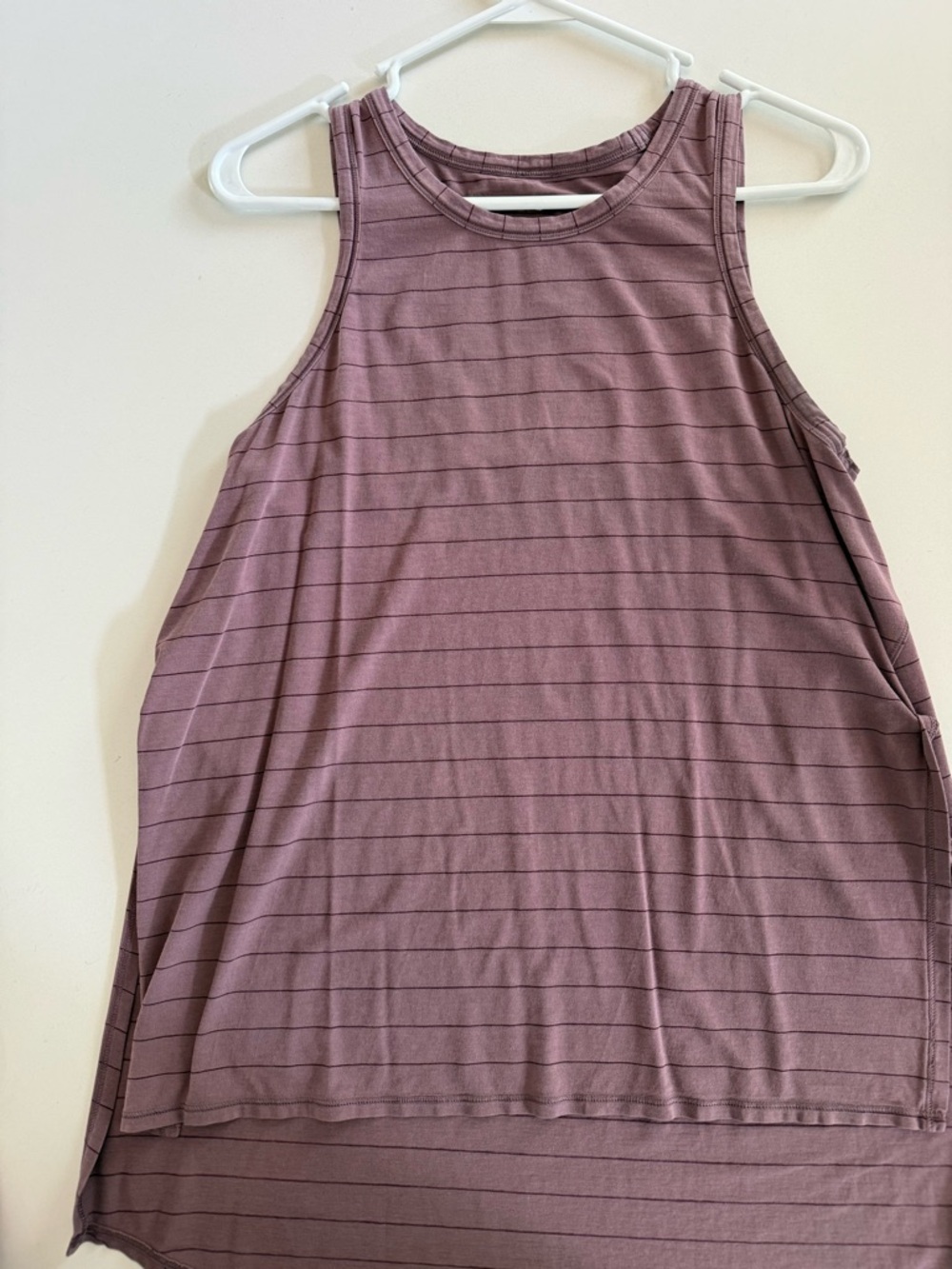 lululemon athletica Striped Mauve Sleeveless Tank